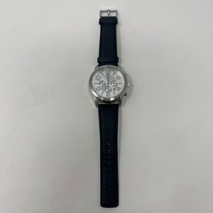 Silpada Designs Large Face Chronograph Boyfriend Watch T2957 Leather Band‎